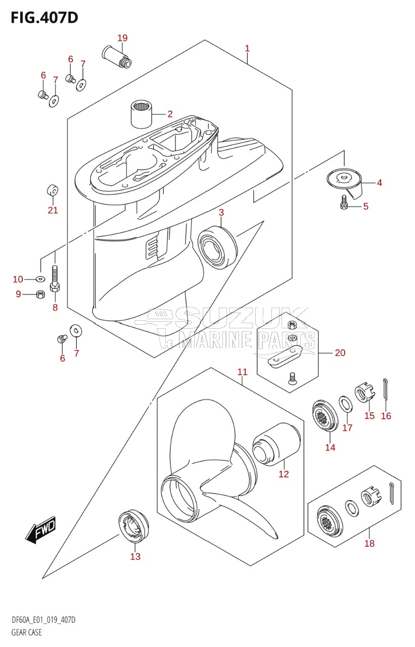 GEAR CASE (DF60A:E40)