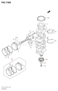 DF175ZG From 17502Z-410001 (E01 E40)  2014 drawing CRANKSHAFT