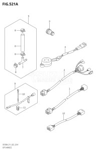 17503F-040001 (2020) 175hp E01 E03 E40-Gen. Export 1 - USA (DF175AT  DF175AT) DF175A drawing OPT:HARNESS (020,021)