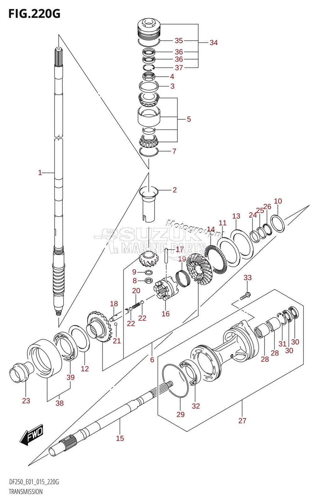 TRANSMISSION (DF225Z:E01)