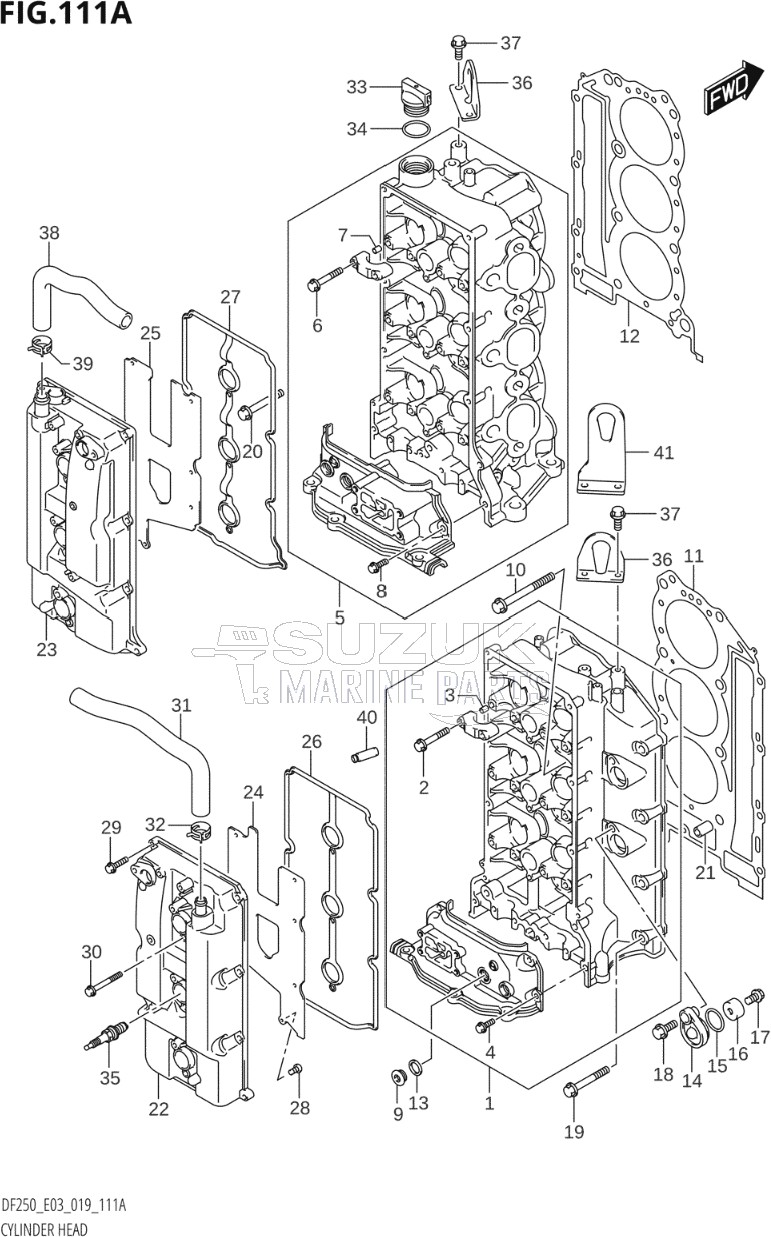 CYLINDER HEAD (DF225T,DF225Z)