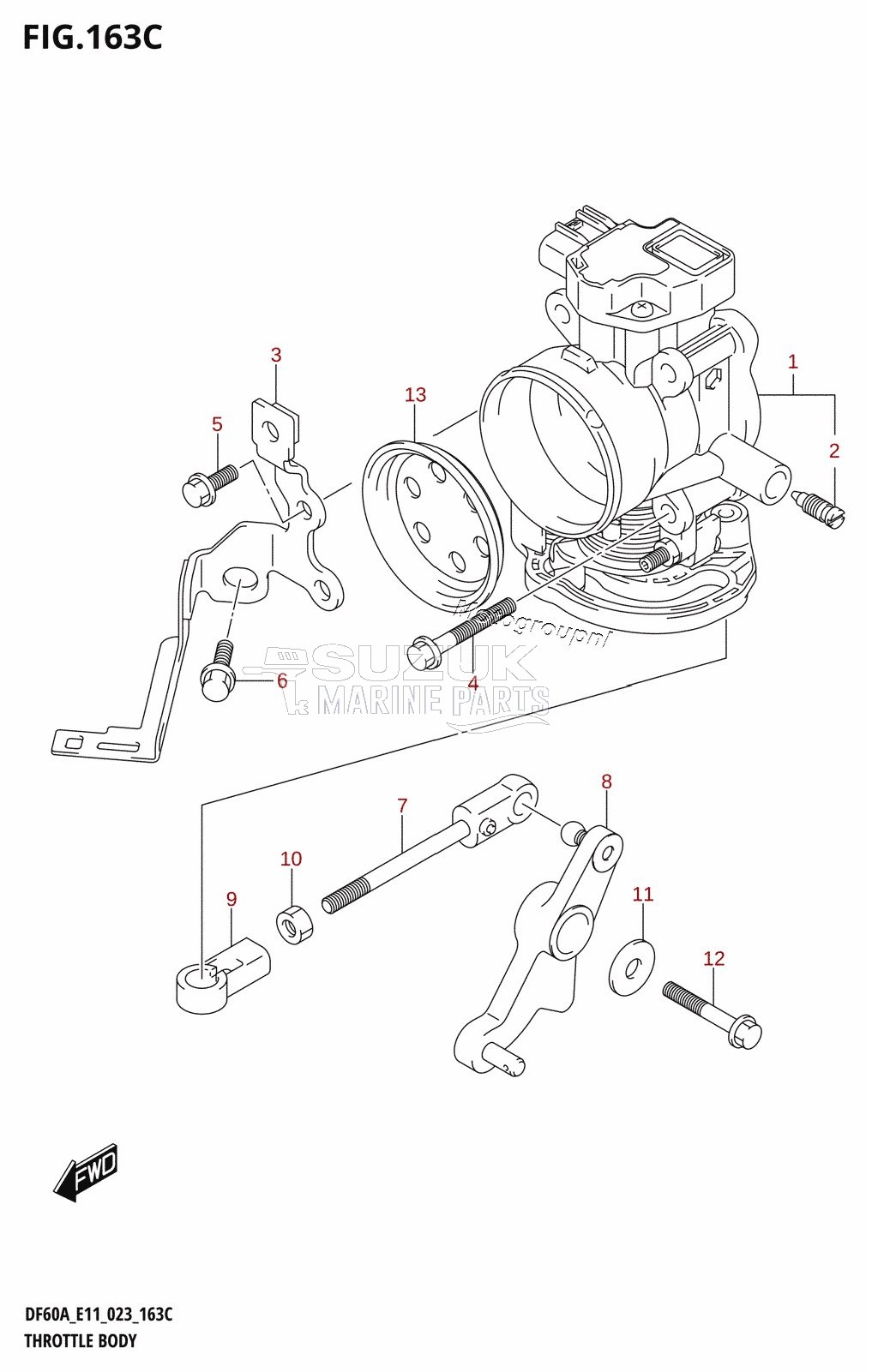 THROTTLE BODY (DF40AST,DF40ASVT)