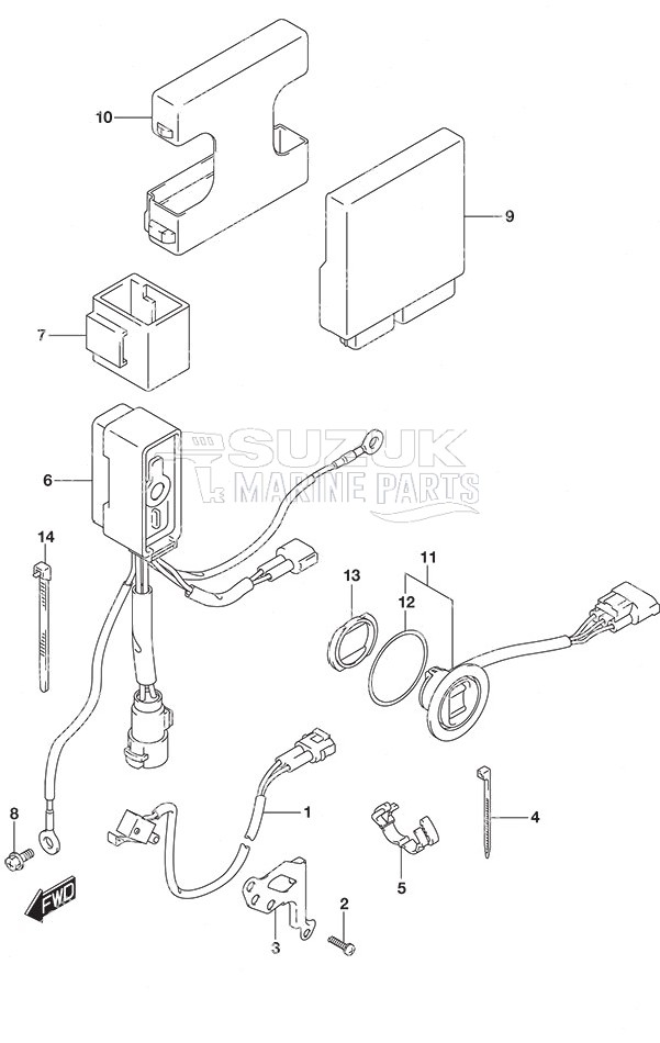 PTT Switch/Engine Control Unit