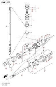 DF150Z From 15002Z-510001 (E03)  2015 drawing TRANSMISSION (DF150Z:E03)