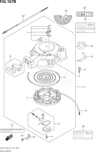 03003F-510001 (2005) 30hp P01 P40-Gen. Export 1 (DF30A  DF30AQ  DF30AR  DF30AT  DF30ATH) DF30A drawing RECOIL STARTER (DF25AR:P01)
