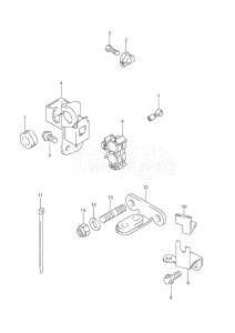 DF 9.9 drawing Remocon Cable Holder w/Power Tilt