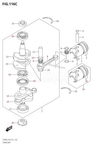 DT40 From 04005K-510001 ()  2015 drawing CRANKSHAFT (DT40WR:P40)