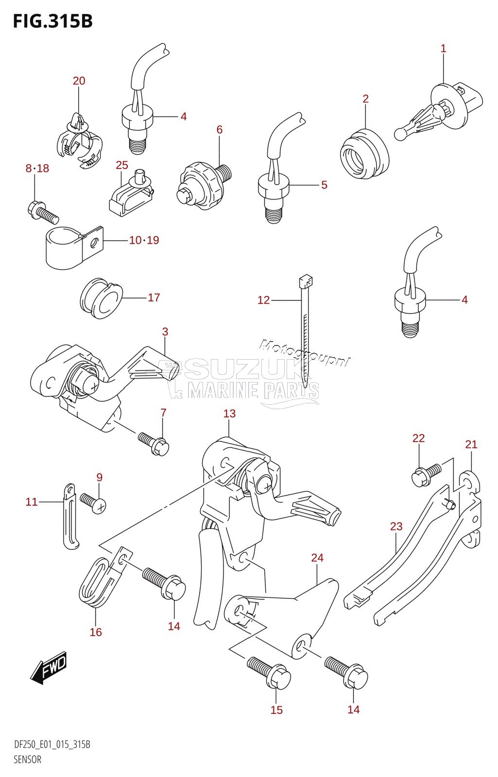 SENSOR (DF200T:E40)