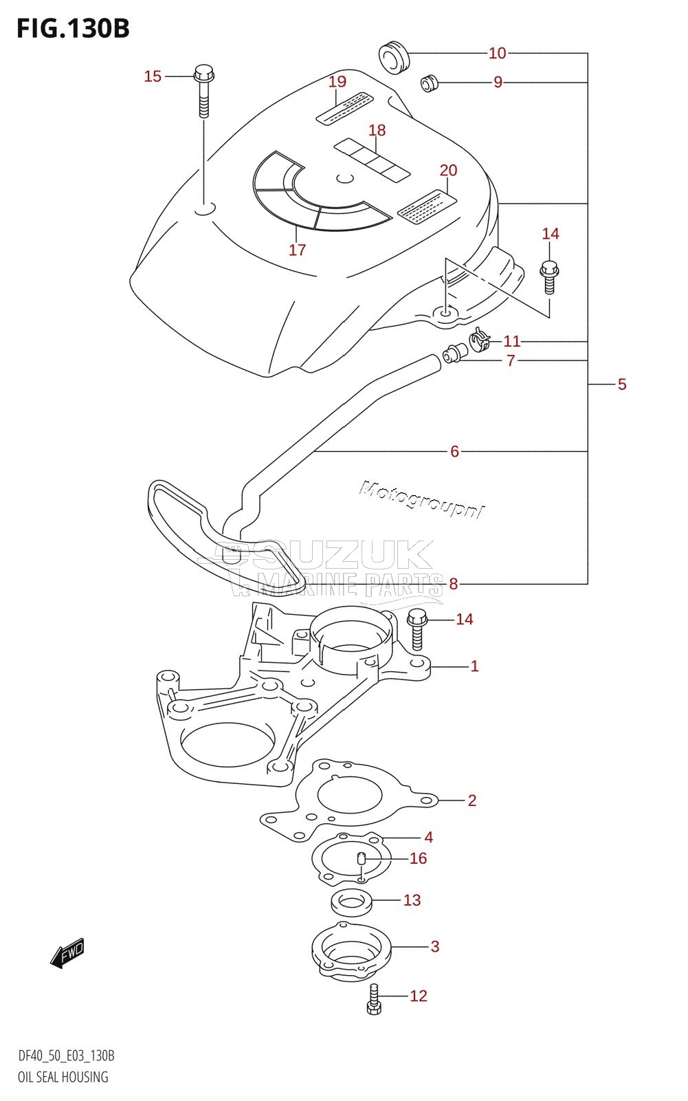 OIL SEAL HOUSING (K1,K2,K3,K4,K5,K6,K7,K8,K9,K10)