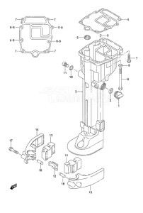 Outboard DF 9.9A drawing Drive Shaft Housing