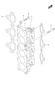 Outboard DF 250AP drawing Intake Manifold