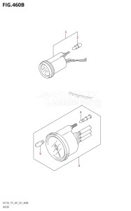 DF175T From 17502F-210001 (E01 E40)  2012 drawing METER (DF150T:E40)