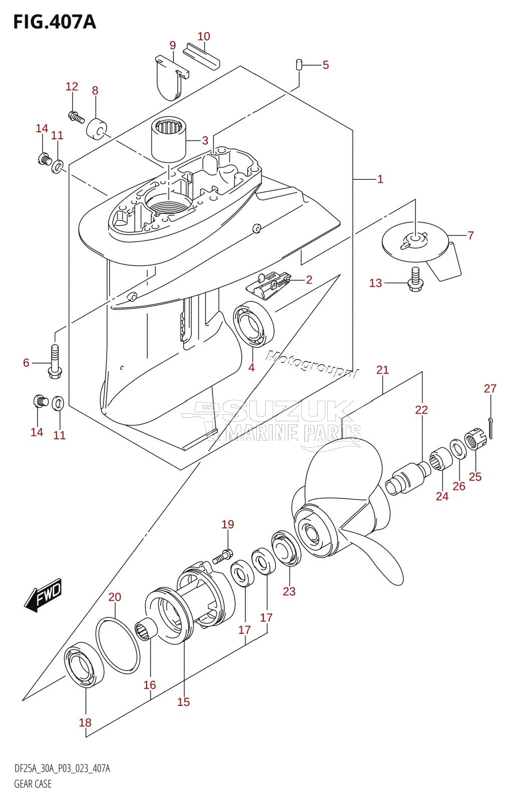 GEAR CASE (DF25A)