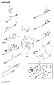 DF175ZG From 17502Z-410001 (E01 E40)  2014 drawing OPT:METER (3) (DF150TG:E01)