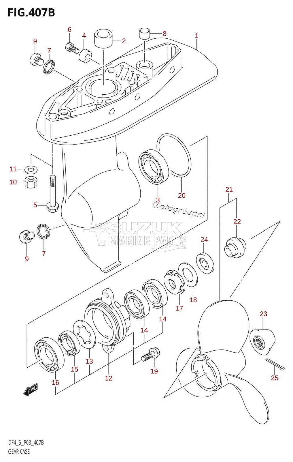 GEAR CASE (DF4:(K4,K5,K6,K7,K8,K9,K10,011),DF6)