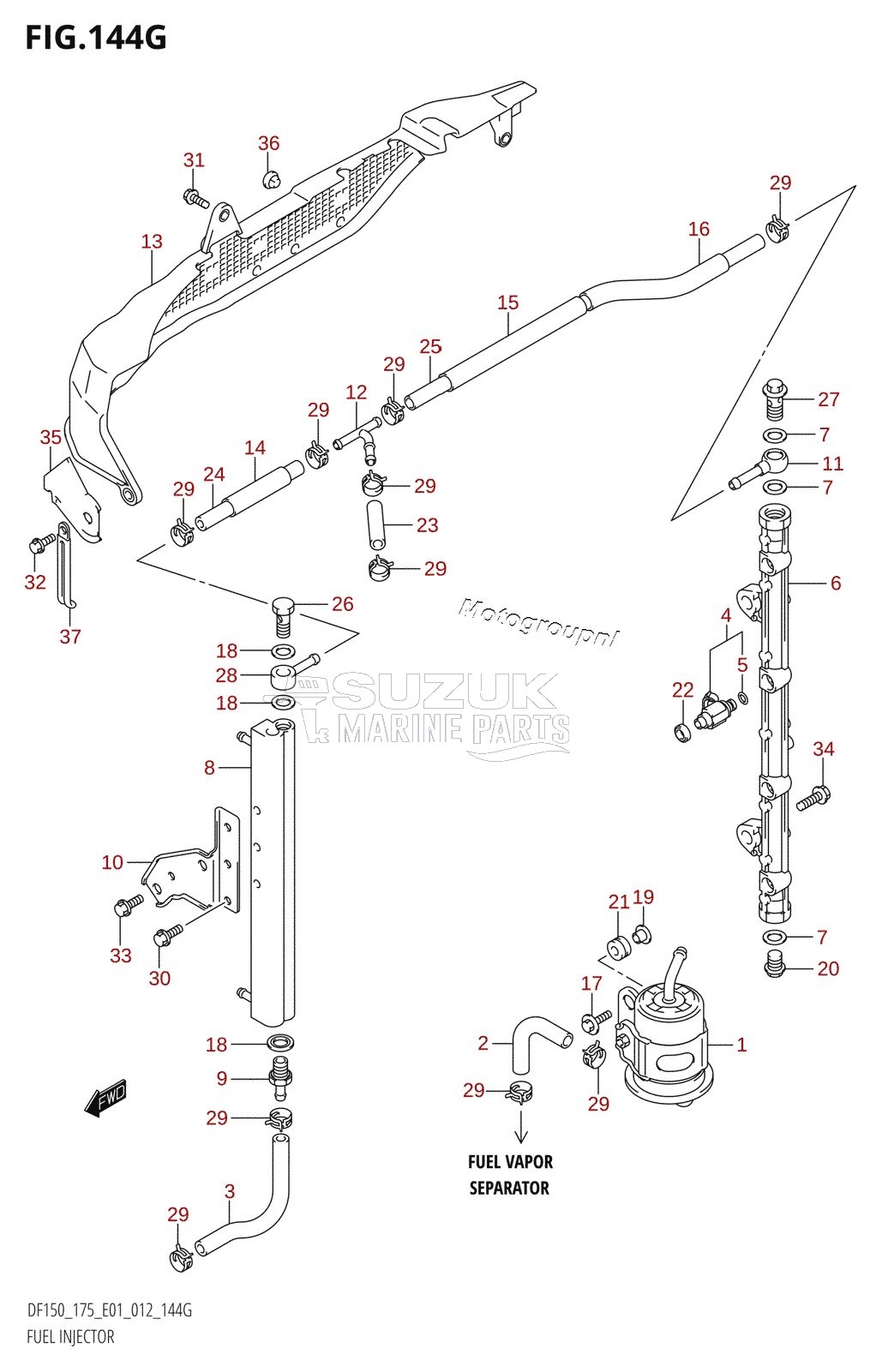 FUEL INJECTOR (DF175Z:E01)