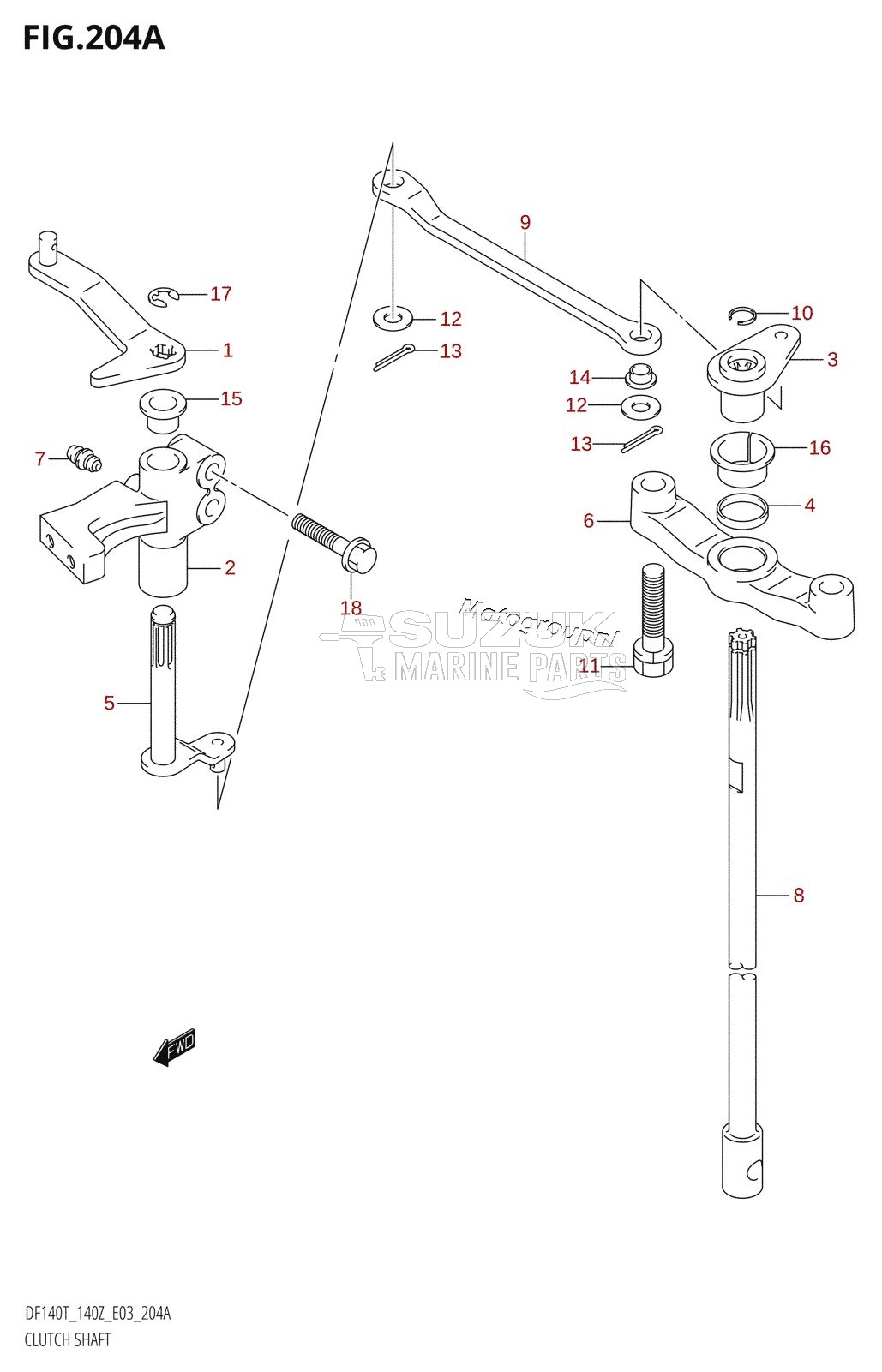 CLUTCH SHAFT (K2,K3)