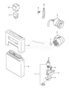 DF140 From 14001F-371001 (E40)  2003 drawing PTT SWITCH /​ ENGINE CONTROL UNIT