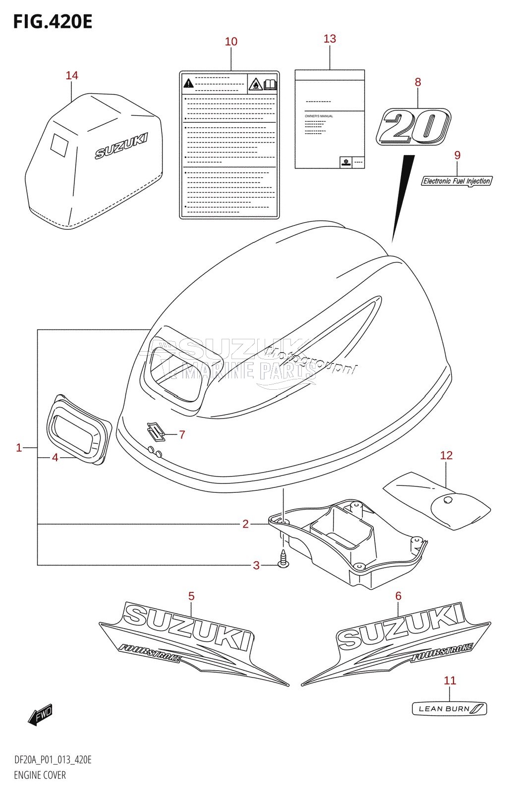 ENGINE COVER (DF20A:P01)