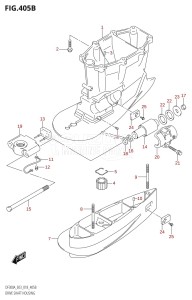 DF200Z From 20002Z-810001 (E03)  2018 drawing DRIVE SHAFT HOUSING (XX-TRANSOM)