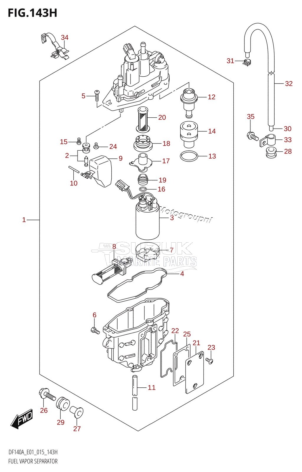 FUEL VAPOR SEPARATOR (DF140AZ:E01)