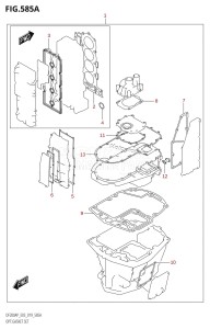 DF175AP From 17503P-910001 (E03)  2019 drawing OPT:GASKET SET