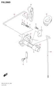 DF8A From 00801F-510001 (P03)  2015 drawing CLUTCH ROD (DF9.9AR:P03)