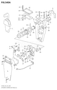 10005F-340001 (2023) 100hp E01-Gen. Export 1 (DF100C) DF100C drawing OPT:REMOTE CONTROL ASSY SINGLE (2)