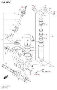 DF250Z From 25003Z-610001 (E40)  2016 drawing TRIM CYLINDER (DF200Z:E01)