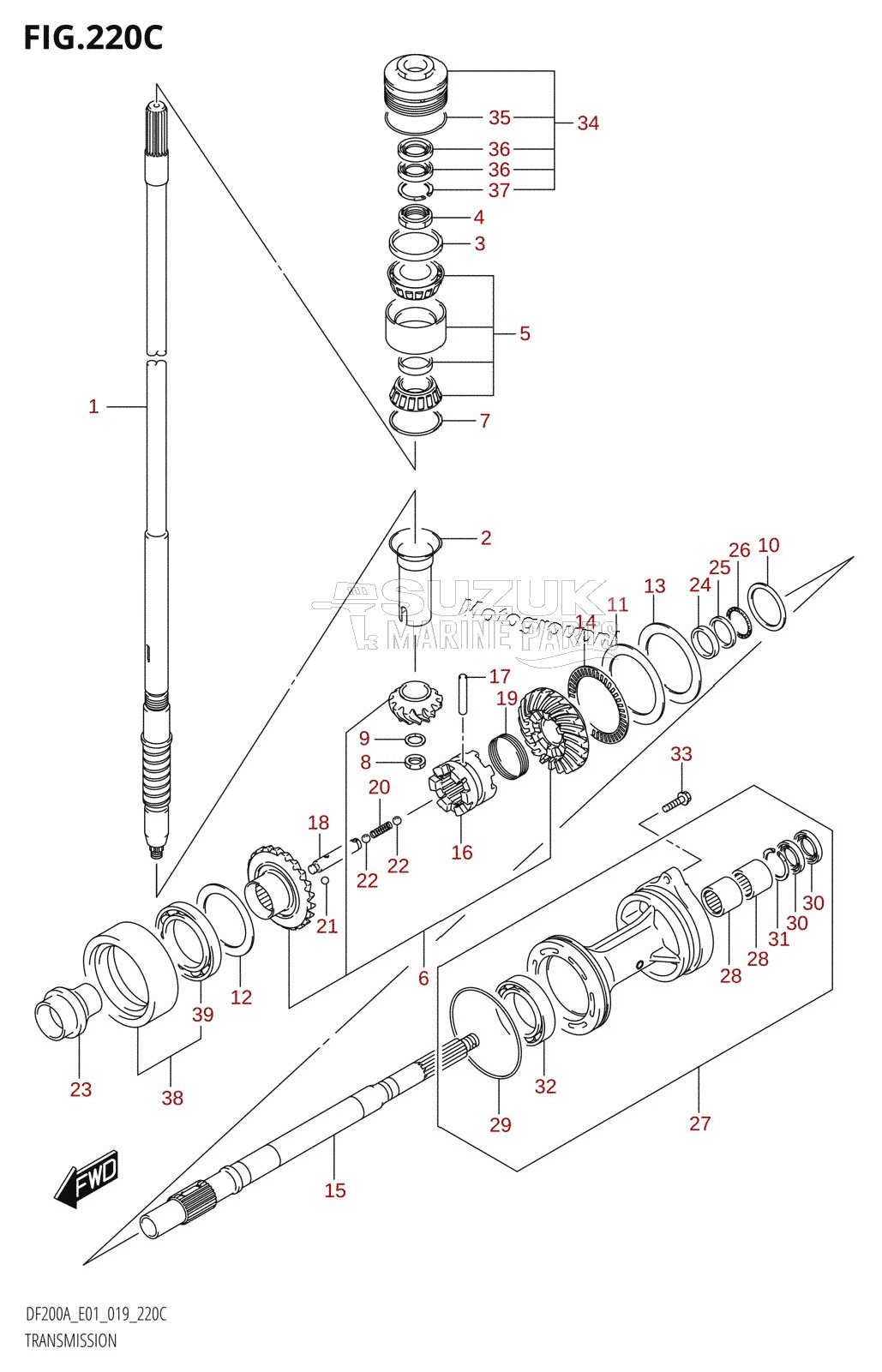 TRANSMISSION (DF175AZ,DF150AZ)