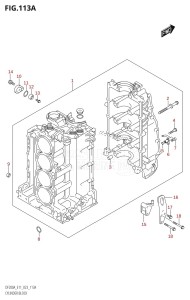 DF150A From 15003F-040001 (E01 E03 E40)  2020 drawing CYLINDER BLOCK (020,021,022)