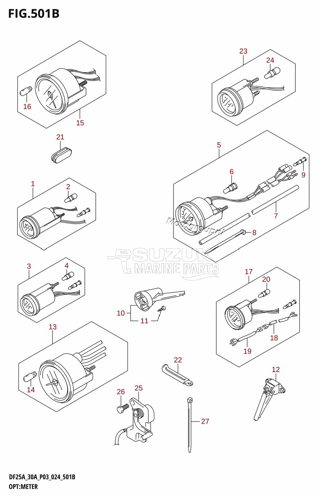 OPT:METER (DF25AT,DF30AT,DF25ATH,DF30ATH)