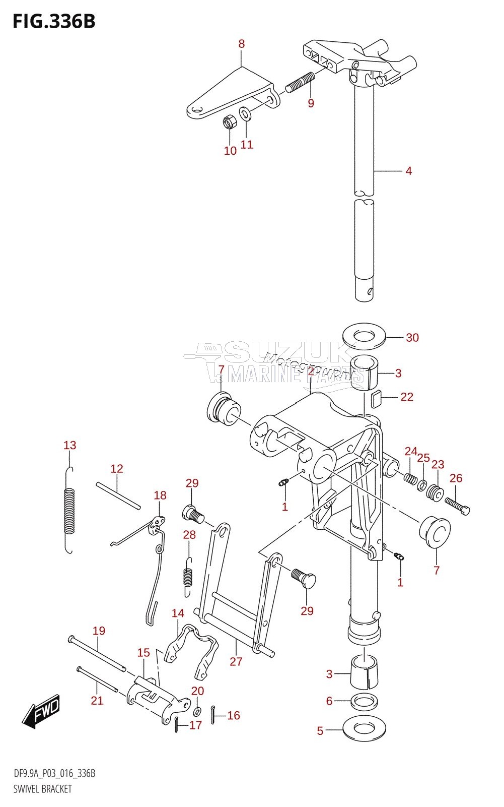 SWIVEL BRACKET (DF8AR:P03)