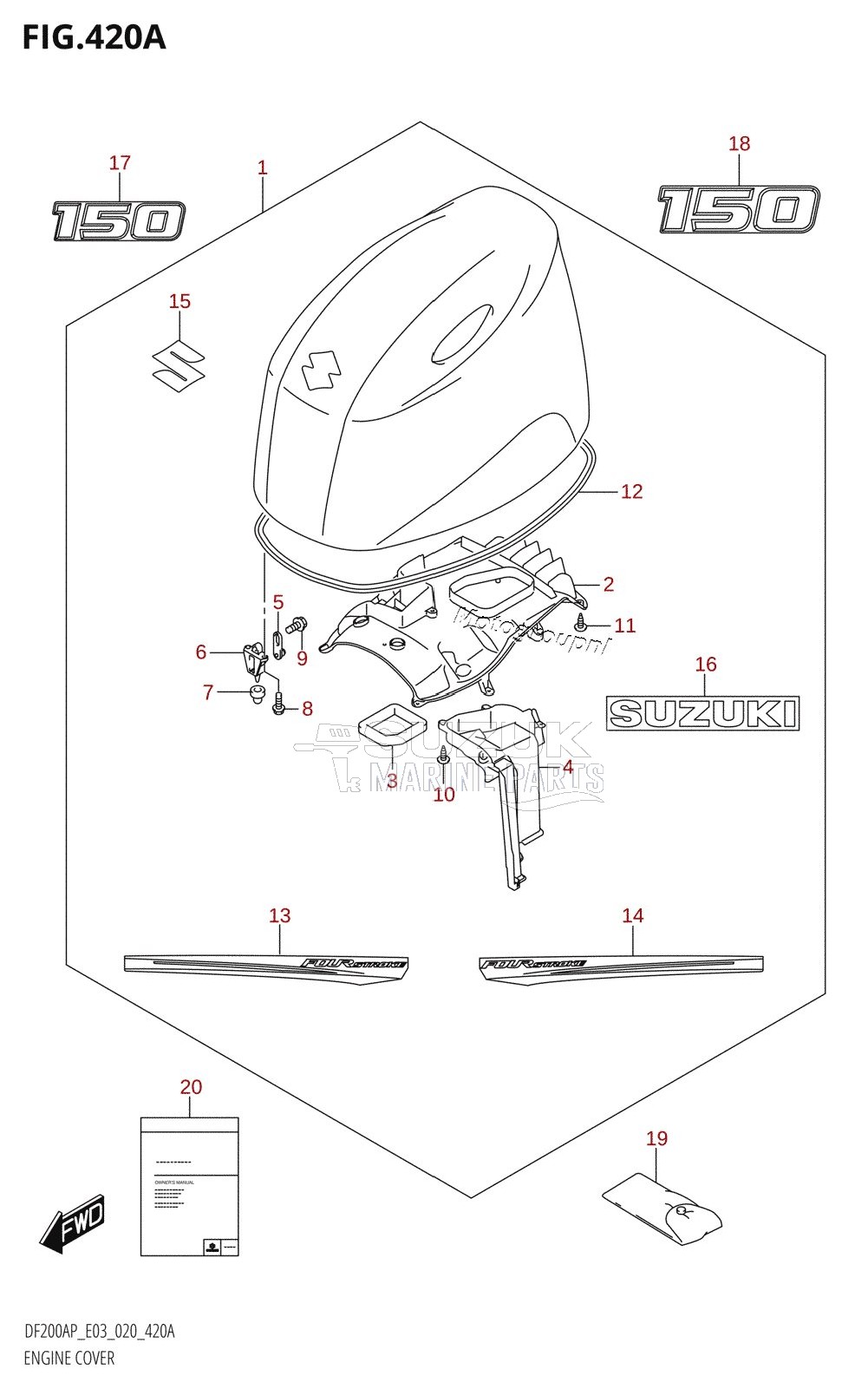 ENGINE COVER (DF150AP)