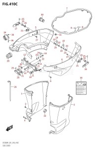 DF150AP From 15003P-810001 (E01 E40)  2018 drawing SIDE COVER (DF175AP:E40)