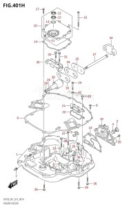 DF200Z From 20002Z-510001 (E01 E40)  2015 drawing ENGINE HOLDER (DF225Z:E40)