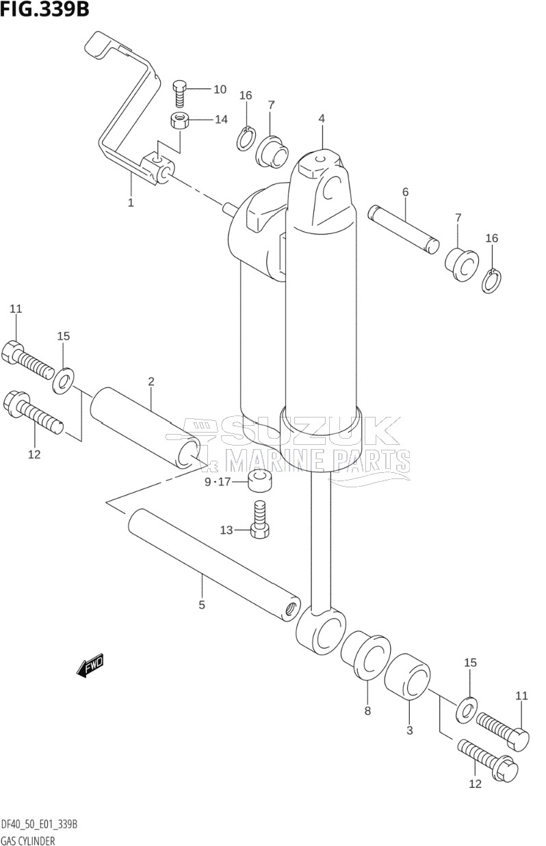 GAS CYLINDER ((DF40QH,DF50WQH):(K1,K2,K3,K4,K5,K6,K7,K8,K9,K10),DF50QH:(K1,K2,K10))