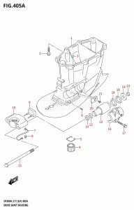 DF250ATSS From 25001N-440001 (E03)  2024 drawing DRIVE SHAFT HOUSING (X-TRANSOM)