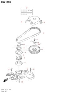 DF8A From 00801F-710001 (P03)  2017 drawing TIMING BELT (DF9.9AR:P03)