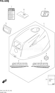 00403F-240001 (2022) 4hp P01-Gen. Export 1 (DF4A) DF4A drawing ENGINE COVER (DF6A:(021,022,023))