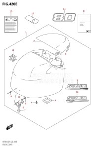 DF100B From 10004F-140001 (E01 E40)  2021 drawing ENGINE COVER (DF80A:E01)