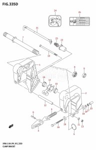 DF8A From 00801F-210001 (P03)  2012 drawing CLAMP BRACKET (DF9.9AR:P01)