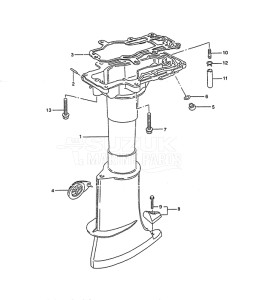 Outboard DT 5 drawing Drive Shaft Housing