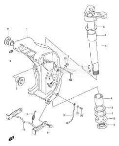 DT115 From 11502-131001 ()  1991 drawing SWIVEL BRACKET (~MODEL:95)