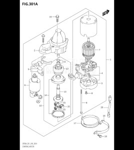 09003F-810001 (2018) 90hp E01 E40-Gen. Export 1 - Costa Rica (DF90AT  DF90ATH) DF90A drawing STARTING MOTOR