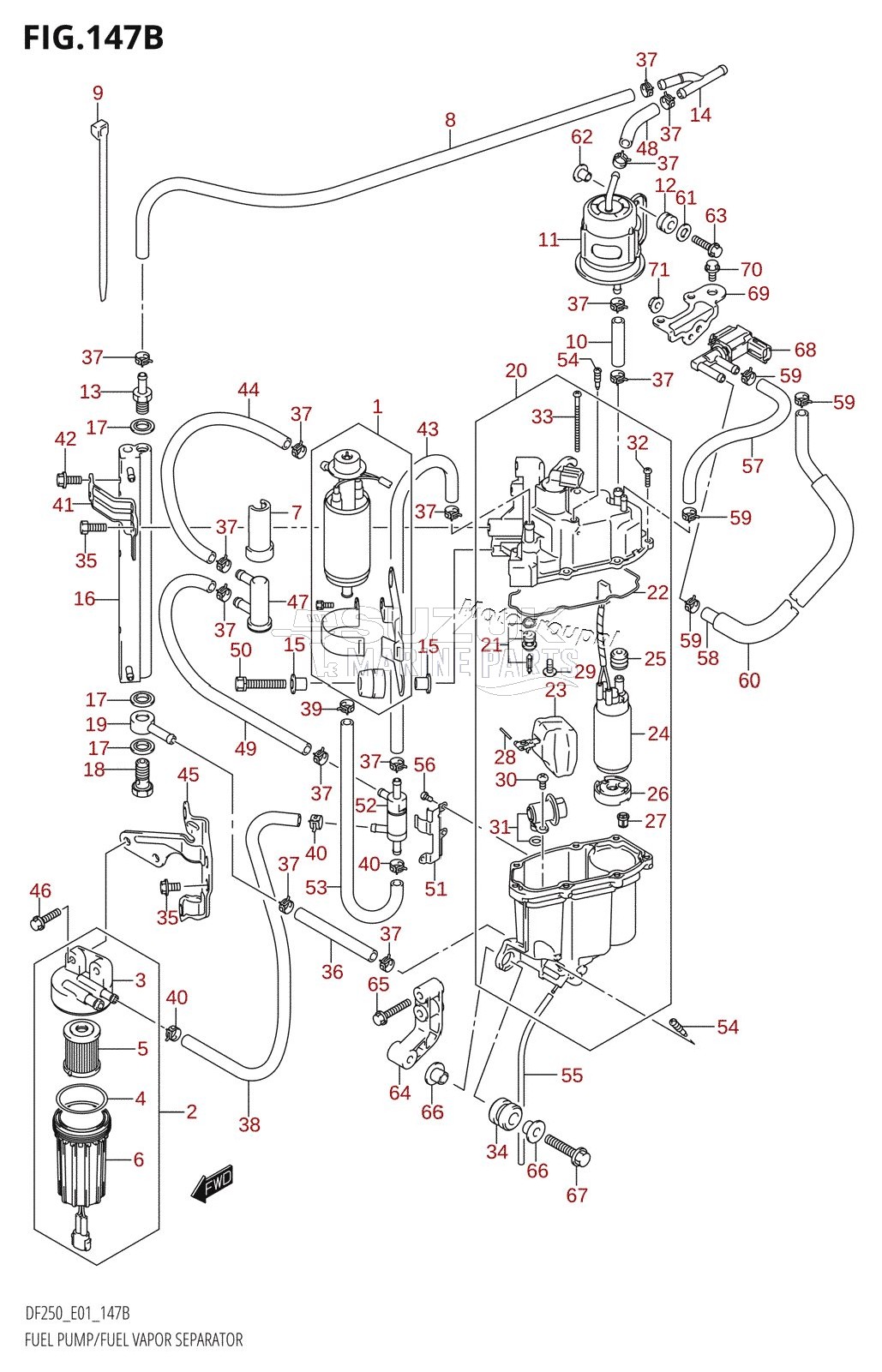 FUEL PUMP /​ FUEL VAPOR SEPARATOR (011)