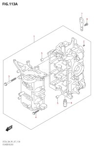 03003F-710001 (2017) 30hp P01 P40-Gen. Export 1 (DF30A  DF30AQ  DF30AR  DF30AT  DF30ATH  DT30  DT30R) DF30A drawing CYLINDER BLOCK