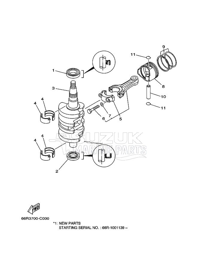 CRANKSHAFT--PISTON