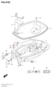 DF6A From 00603F-710001 (P01)  2017 drawing LOWER COVER (DF6A:P01)