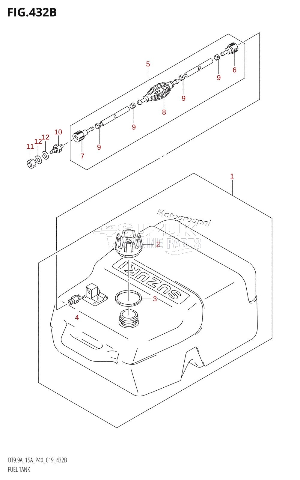 FUEL TANK (DT9.9A:P40,DT15A:P40)